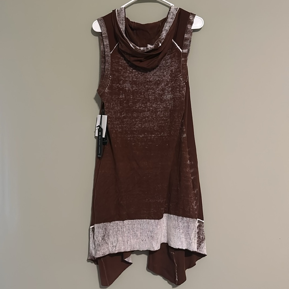 Blanc Noir Huntress Hooded Vest Brown S - Picture 6 of 8